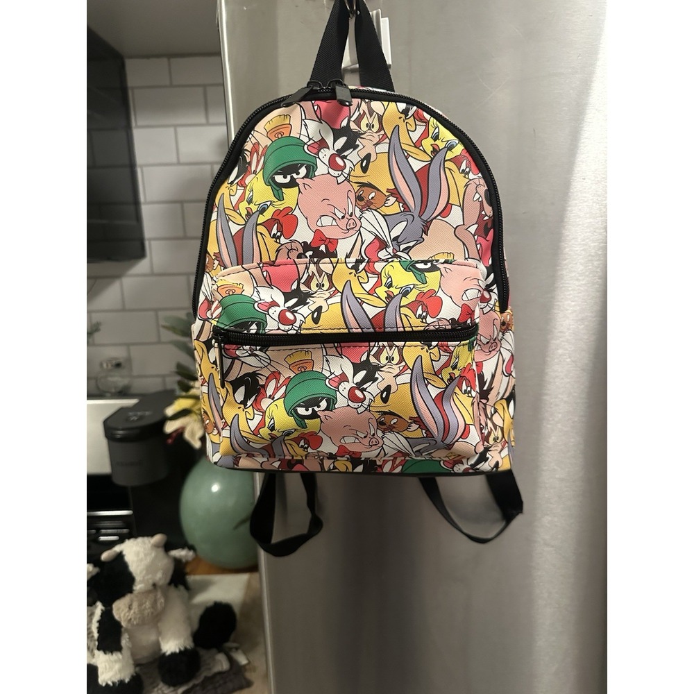 Bioworld Looney Tunes All Over Print Mini Backpack, Bugs Bunny-Tweety Flawless